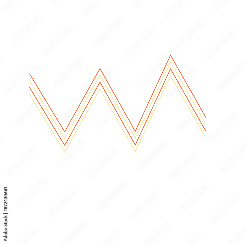 An abstract retro zig zag stripe pattern design element. An abstract retro zig zag stripe pattern design element.