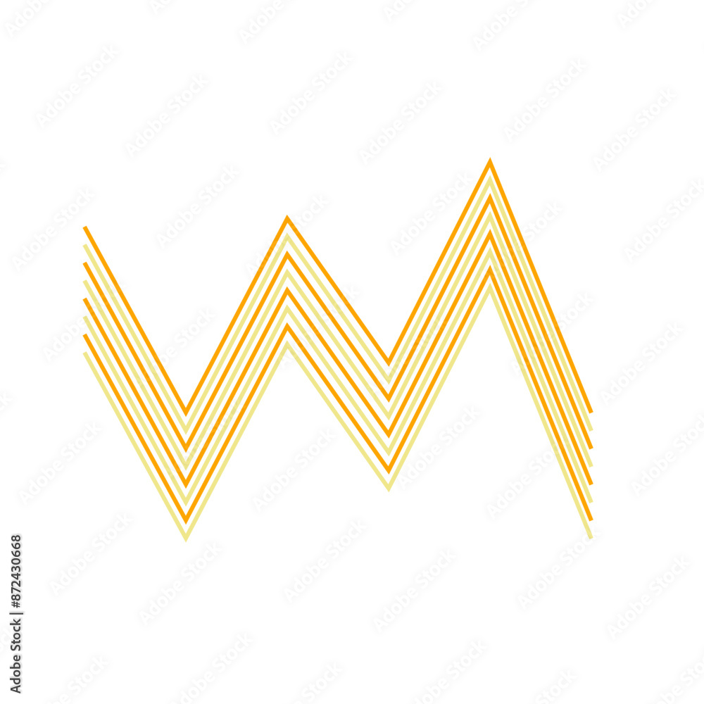 An abstract retro zig zag stripe pattern design element. An abstract retro zig zag stripe pattern design element.