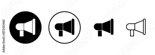 Megaphone icon vector isolated on white background. Loudspeaker icon vector. Volume icon