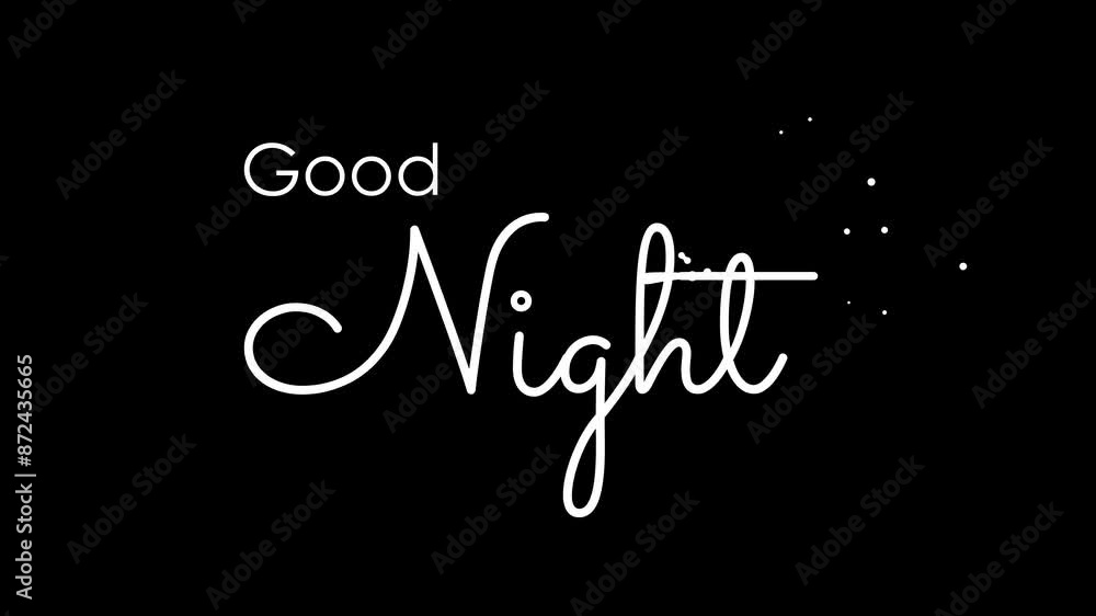 good night text lettering gold animated greeting background overlay handwritten good night 4k good night text lettering gold animated greeting background overlay handwritten good night 4k