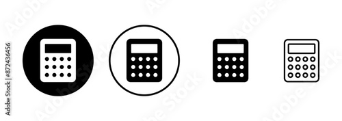 Calculator icon vector isolated on white background. Calculator vector icon. Accounting icon