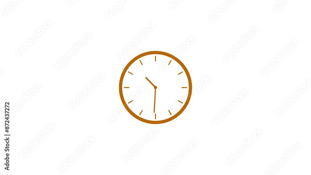 Clock icon counting down 24 hours day fast speed animation background. Clock icon counting down 24 hours day fast speed animation background.