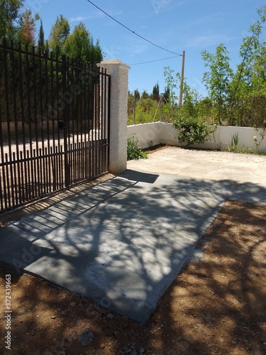 Newly Constructed Concrete Driveway Path