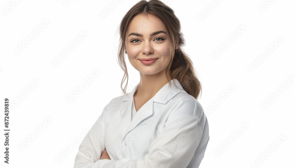 Confident Female Doctor, Healthcare Professional, Medical Lab Coat Confident Female Doctor, Healthcare Professional, Medical Lab Coat