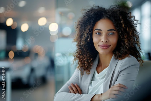 Attentive Saleswoman at Car Dealership - Customer Support, Relationship Building, Professional Service