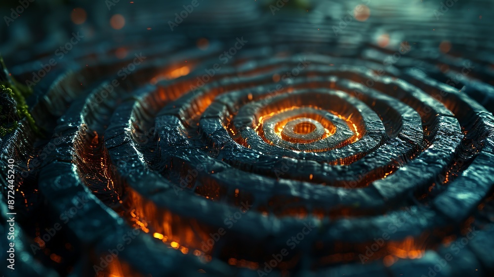 Abstract labyrinth texture with overlapping circles and organic shapes, perfect for unique and artistic backgrounds. , Minimalism, Abstract labyrinth texture with overlapping circles and organic shapes, perfect for unique and artistic backgrounds. , Minimalism,