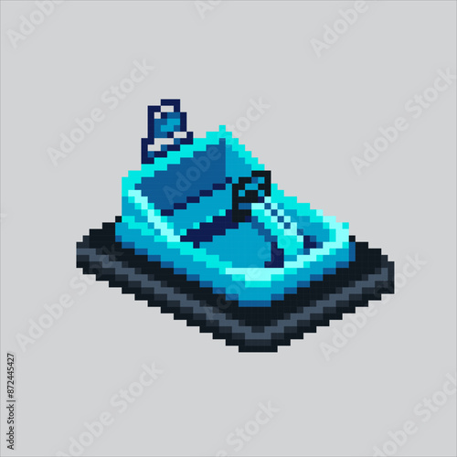 Pixel art illustration Clown. Pixelated Carnival Clown. Carnival Clown pixelated for the pixel art game and icon for website and video game. old school retro.