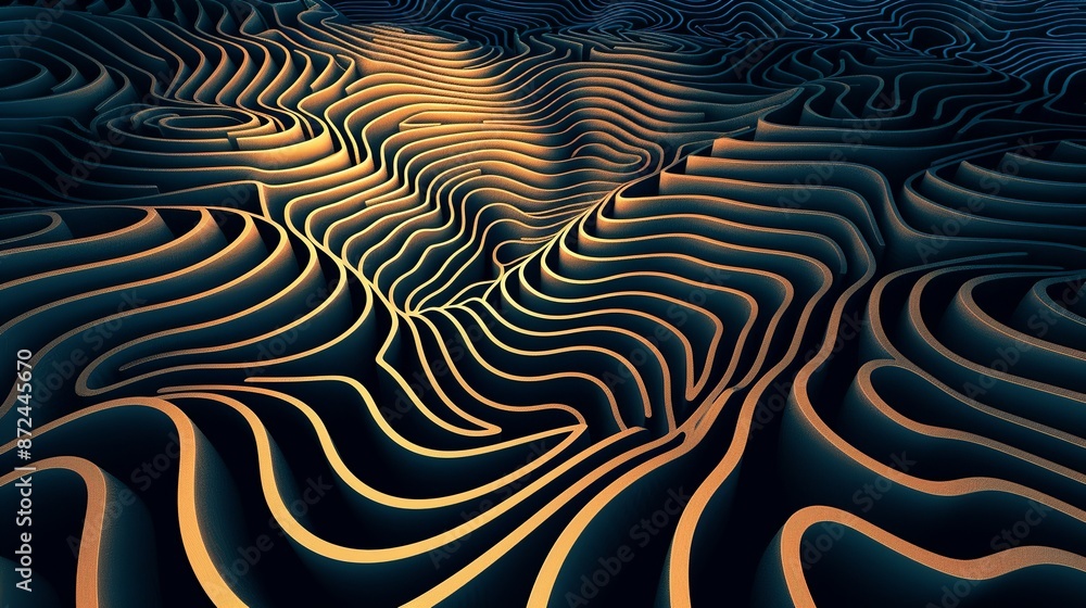Abstract maze texture with overlapping paths and varying line styles, ideal for creating unique and captivating backgrounds. , Minimalism, Abstract maze texture with overlapping paths and varying line styles, ideal for creating unique and captivating backgrounds. , Minimalism,