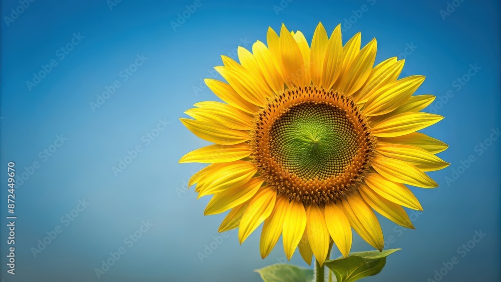 Isolated sunflower stem with vibrant yellow petals blooming , sunflower, yellow, blooming, isolated, stem, nature, flora, garden Isolated sunflower stem with vibrant yellow petals blooming , sunflower, yellow, blooming, isolated, stem, nature, flora, garden