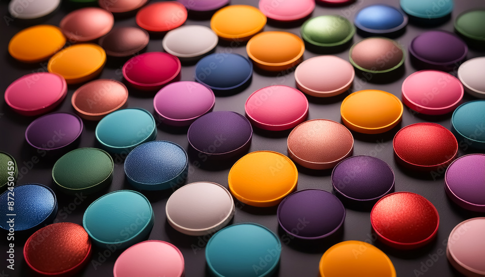 countless placed, colorful, button, glossy, medicine, tablet, sweets, round, black background, design, illustration countless placed, colorful, button, glossy, medicine, tablet, sweets, round, black background, design, illustration