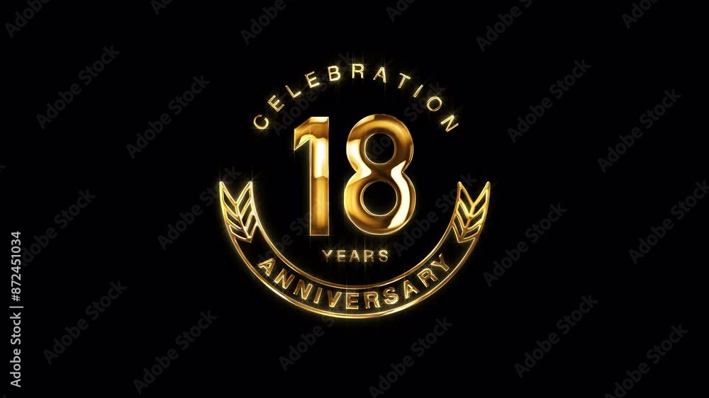18th Golden Anniversary Celebration. Happy 18 Years Anniversary ...