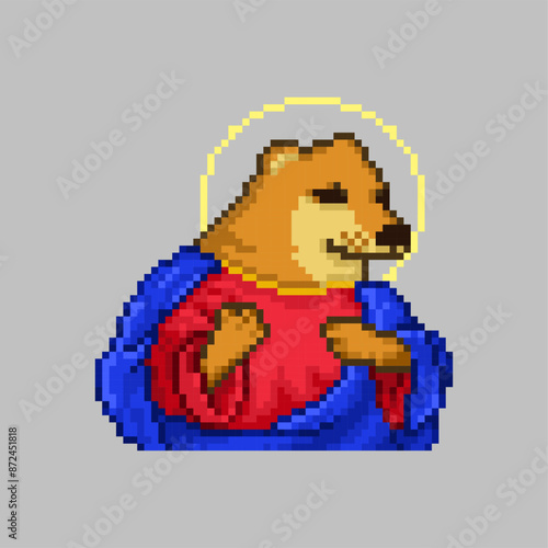 God dog, pixel art meme