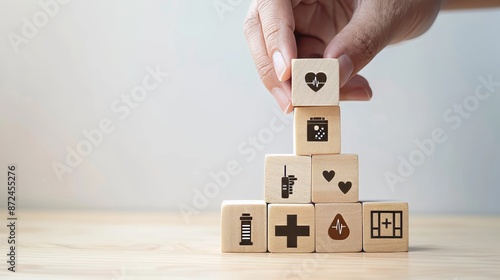 Healthcare Pyramid Building Trust and Professionalism with Medical Icons