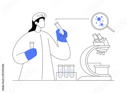 Infectious diseases diagnosis abstract concept vector illustration.