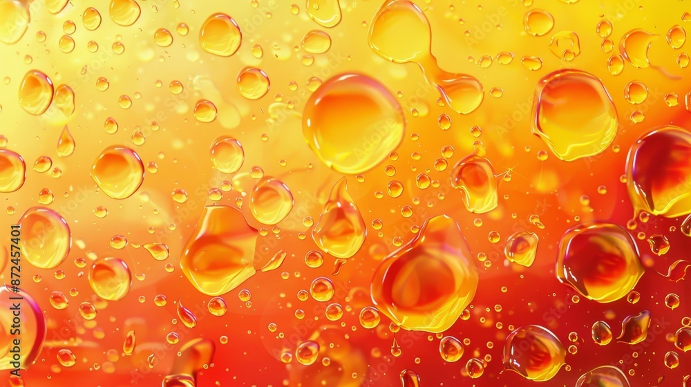 Radiant Oil Droplets Vibrant and Dynamic Abstract Pattern in Warm Colors Radiant Oil Droplets Vibrant and Dynamic Abstract Pattern in Warm Colors