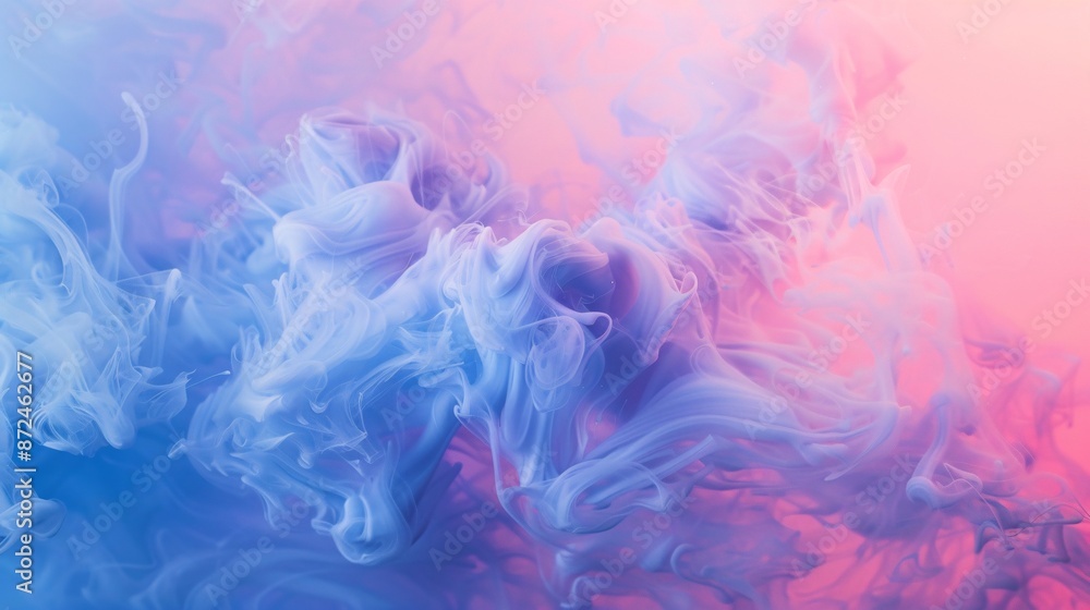 Abstract Swirling Blue and Pink Ink Abstract Swirling Blue and Pink Ink