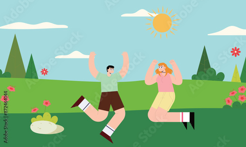 Joyful Outdoor Activity