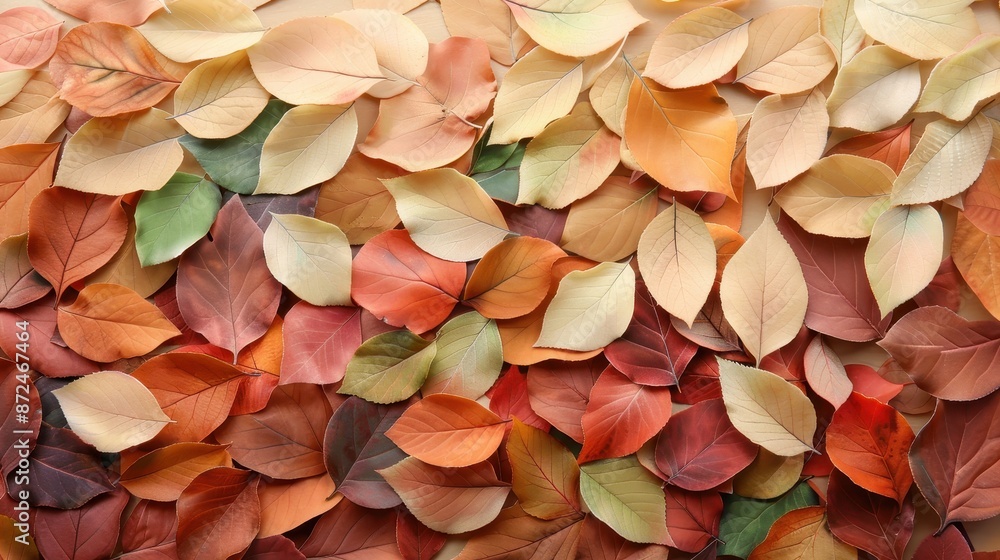 A close up of a pile of autumn leaves A close up of a pile of autumn leaves