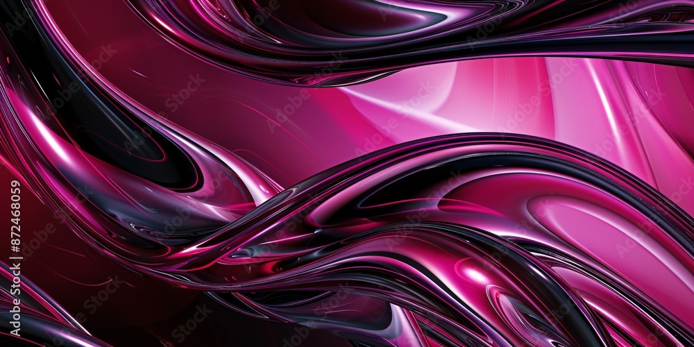 Abstract Swirling Pink and Black Abstract Swirling Pink and Black