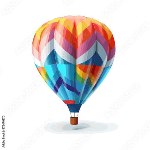 colourfull air ballon in white background