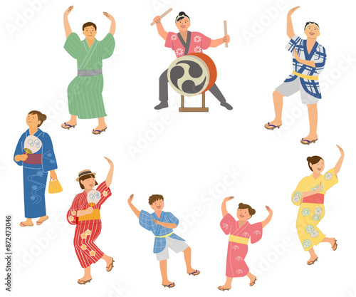 お祭りを楽しむ人たち
