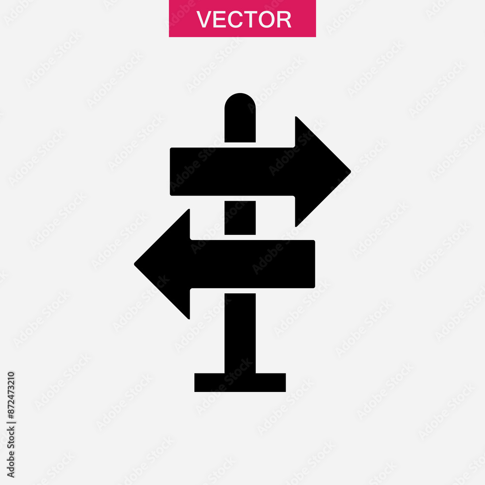 Direction Arrows flat icon, simple trendy style illustration on white background..eps Direction Arrows flat icon, simple trendy style illustration on white background..eps