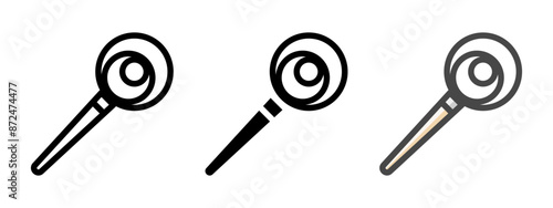 Multipurpose bread dough whisk vector icon in outline, glyph, filled outline style. Three icon style variants in one pack.