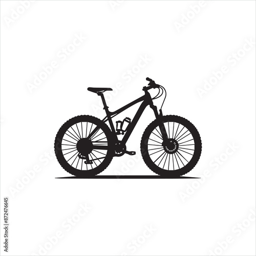 silhouette of a bicycle