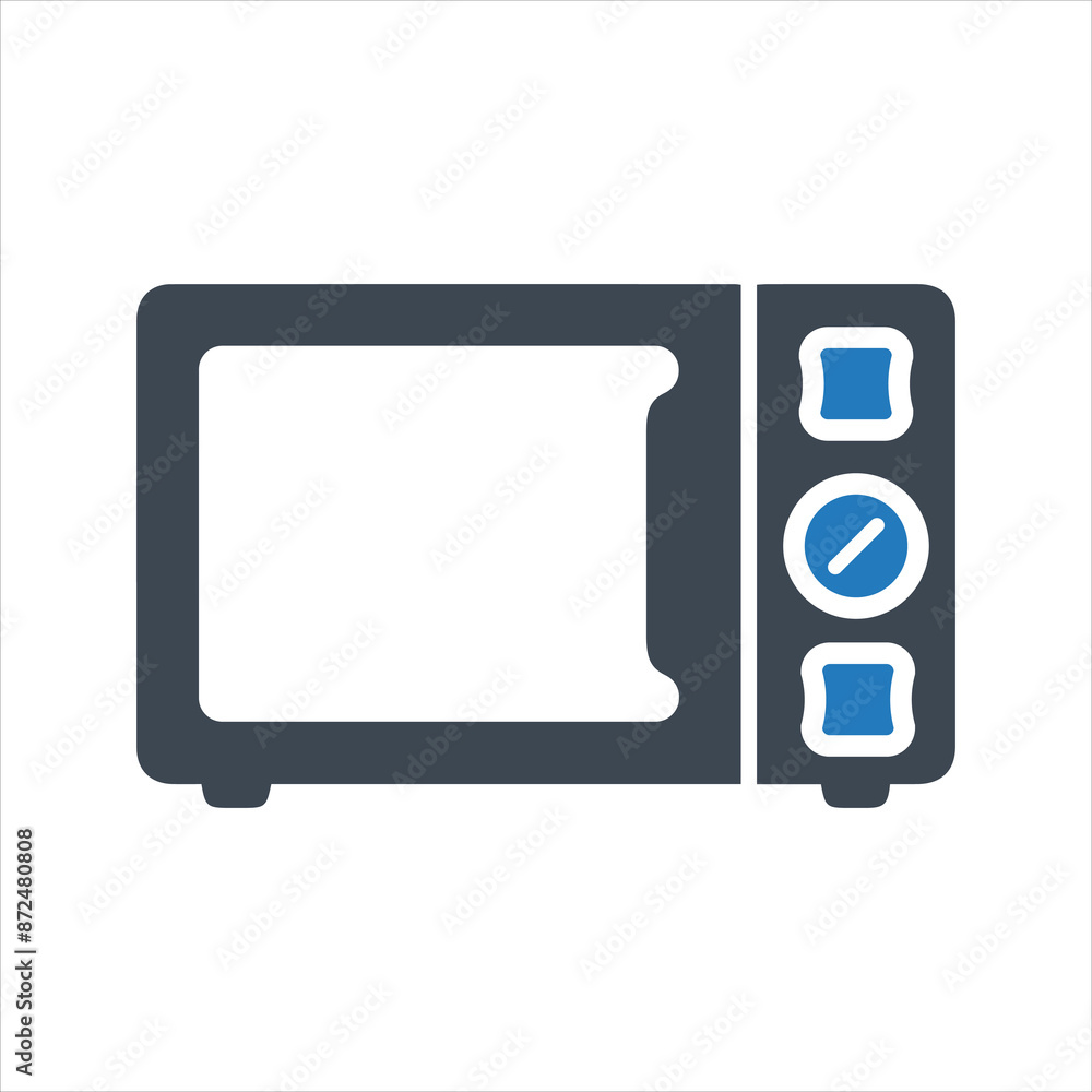 Microwave icon. Kitchen appliance icon. Vector and glyph Microwave icon. Kitchen appliance icon. Vector and glyph