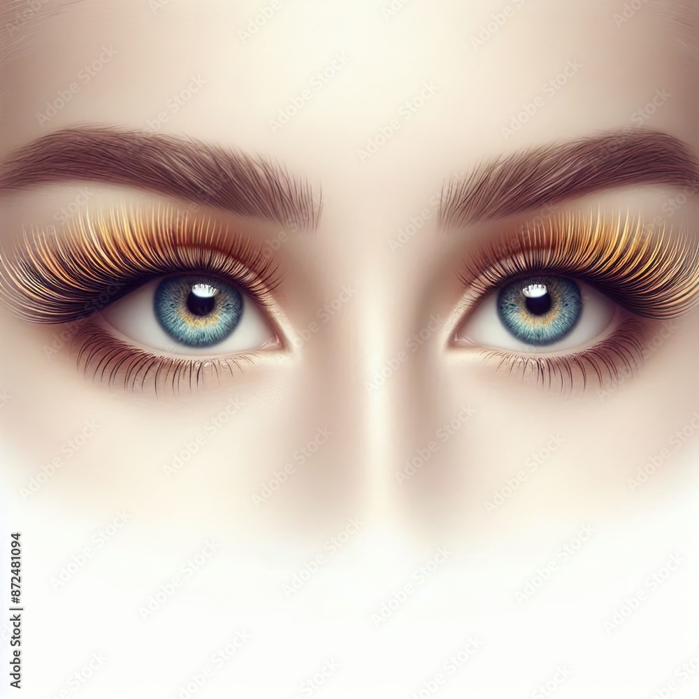 Animal and women's eyes