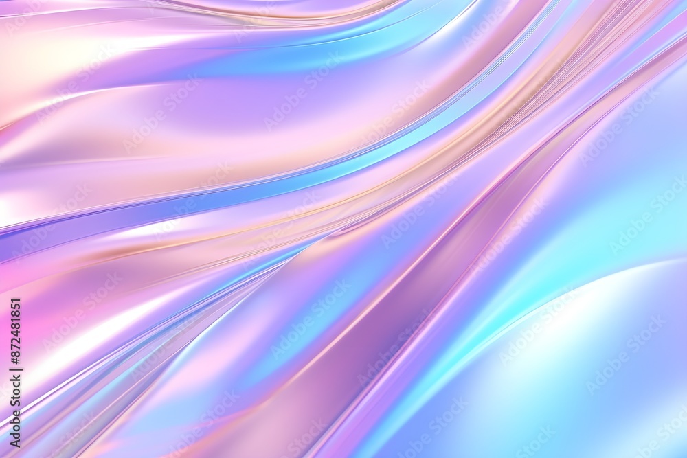 Abstract holographic background with flowing liquid effect in pastel colorful gradient Abstract holographic background with flowing liquid effect in pastel colorful gradient