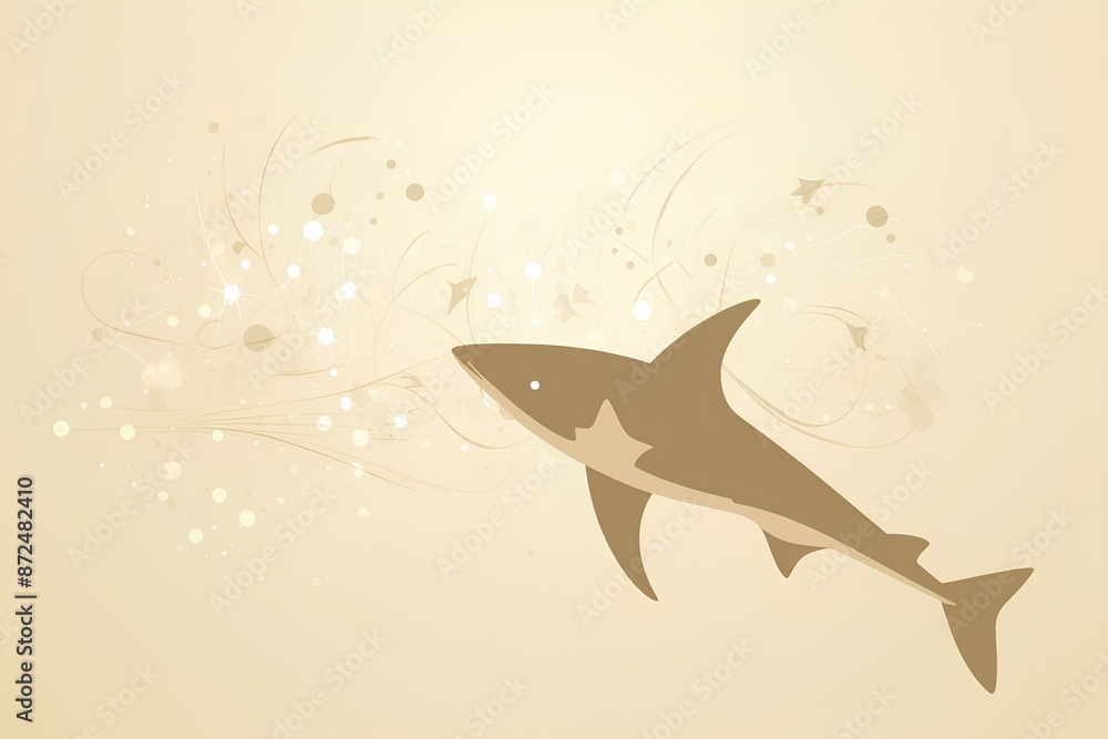Fototapeta premium shark made by midjourney