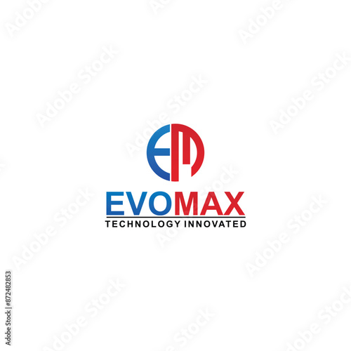 logo letter initial color full vector