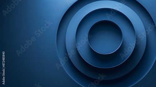 Wallpaper Mural Stylish background with dark blue shades. There is a circular area on the right and an empty area on the left. Professional color and proportion design. Torontodigital.ca