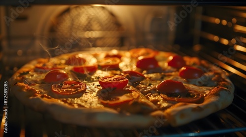 Wallpaper Mural Delicious pizza in the oven.  Torontodigital.ca