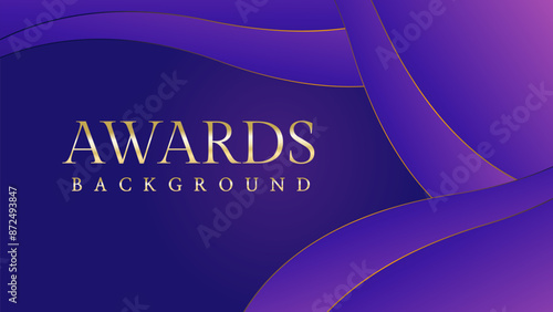 Pink blue purple golden royal awards graphics background. Lines growing elegant shine spark. Luxury premium corporate abstract design template. Banner certificate dynamic shape.	
