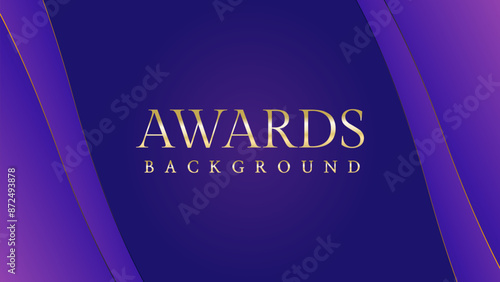 Pink blue purple golden royal awards graphics background. Lines growing elegant shine spark. Luxury premium corporate abstract design template. Banner certificate dynamic shape.	
