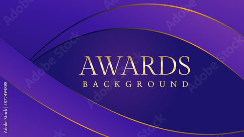 Pink blue purple golden royal awards graphics background. Lines growing elegant shine spark. Luxury premium corporate abstract design template. Banner certificate dynamic shape.	