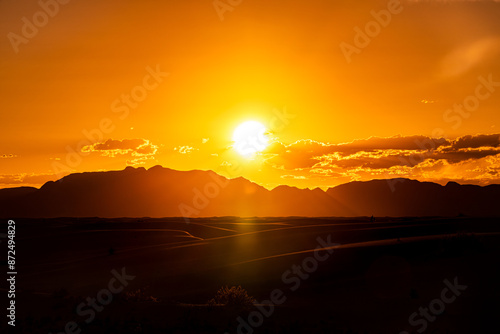 Summer Sunset at White Sand National Park photo