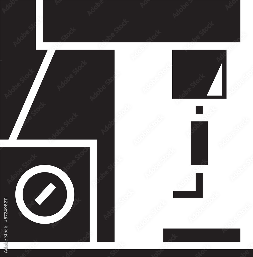Industrial Robotic Machine Icon Industrial Robotic Machine Icon