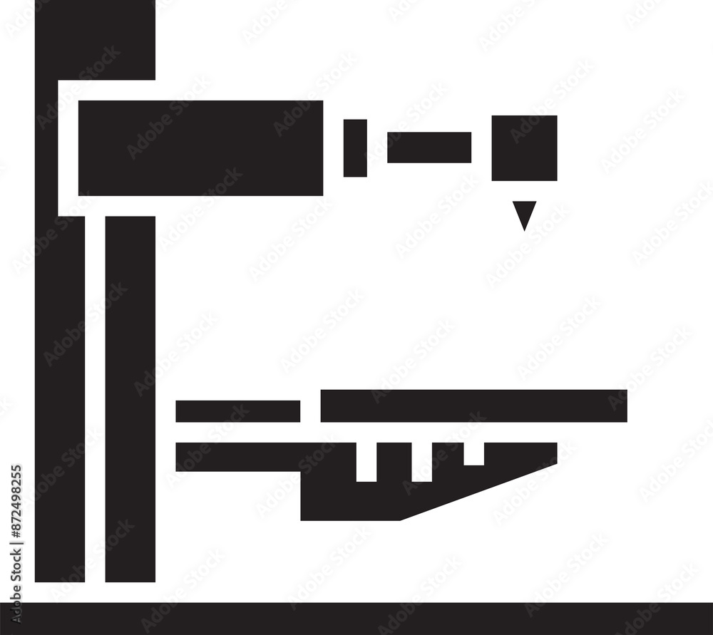 Cnc Robotic Machine Icon Cnc Robotic Machine Icon