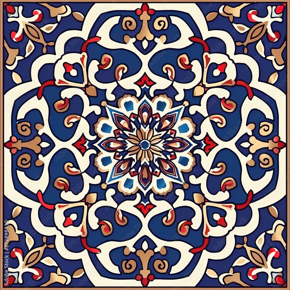 Fototapeta premium geometric ethnic oriental pattern