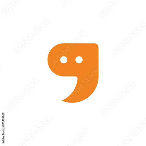 letter g lowercase smile cute simple logo vector