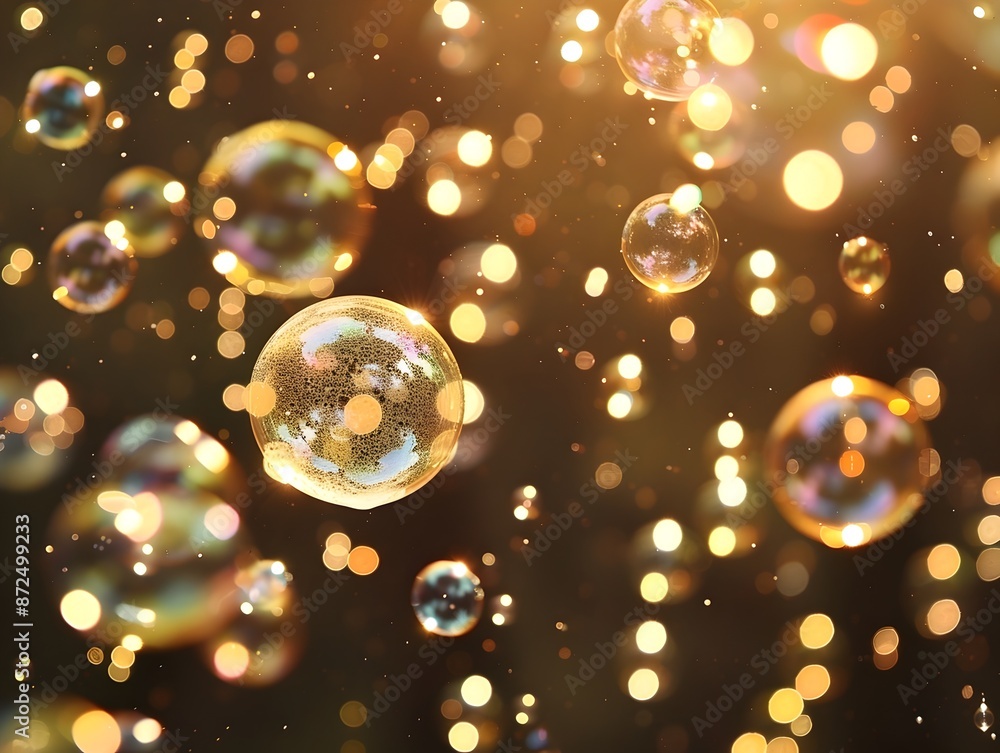 Ethereal Bubble Explosion of Shimmering Illumination and Prismatic Delight in a Serene Magical Ethereal Bubble Explosion of Shimmering Illumination and Prismatic Delight in a Serene Magical