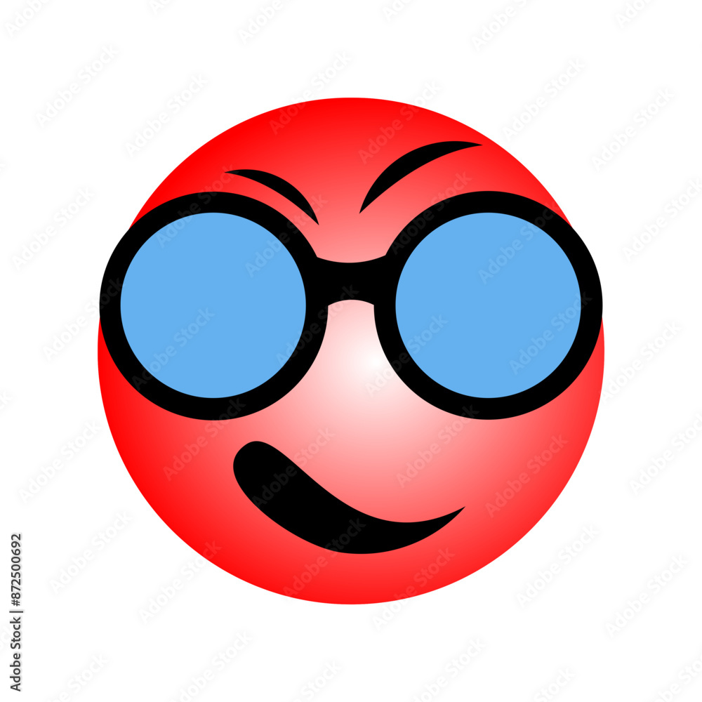 Naklejka premium smiley face mask