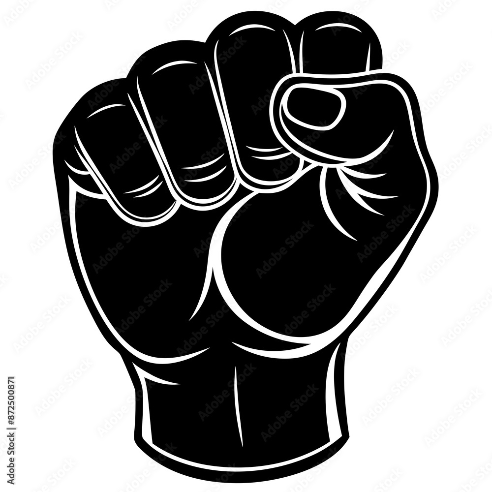 hand fist vector silhouette illustration hand fist vector silhouette illustration