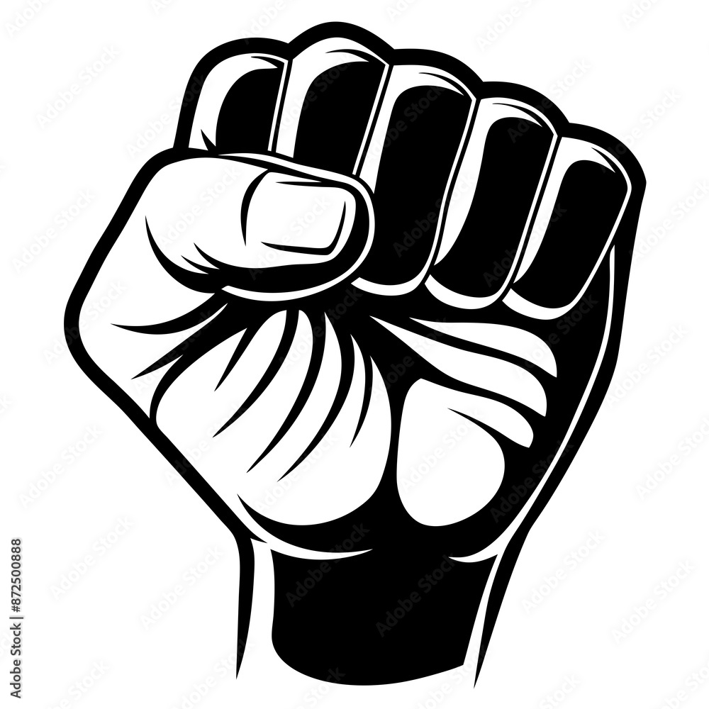 hand fist vector silhouette illustration hand fist vector silhouette illustration