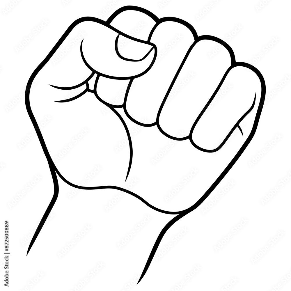 hand fist vector silhouette illustration hand fist vector silhouette illustration