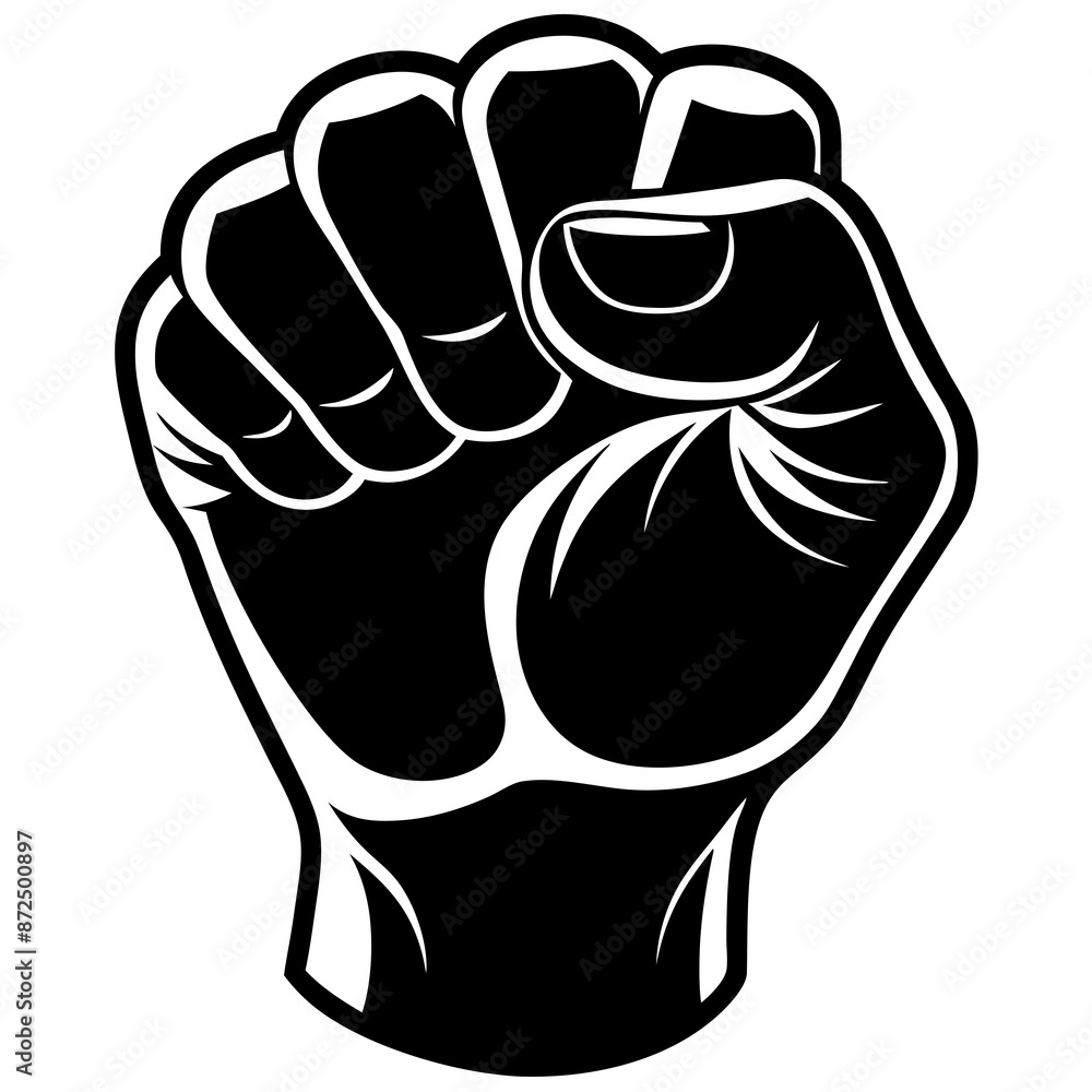 hand fist vector silhouette illustration hand fist vector silhouette illustration