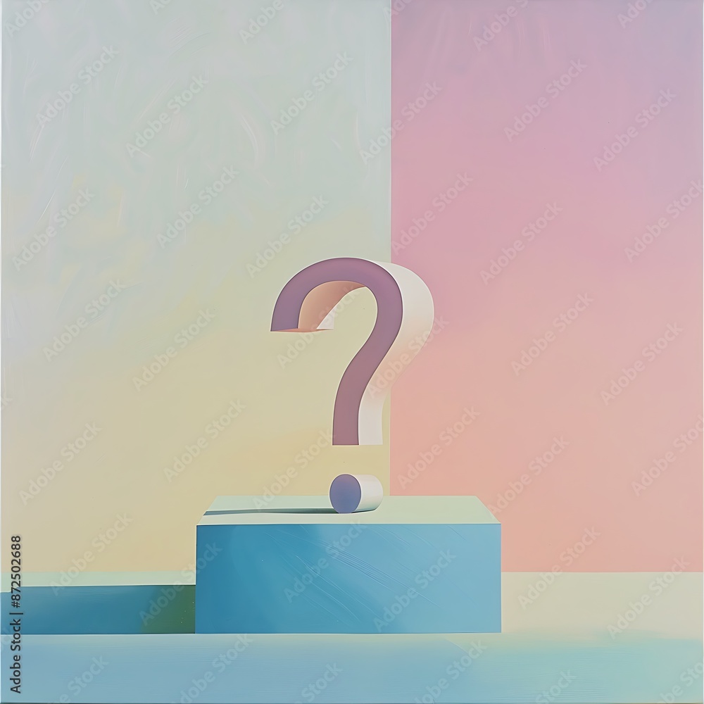 Obraz premium question mark on a white background